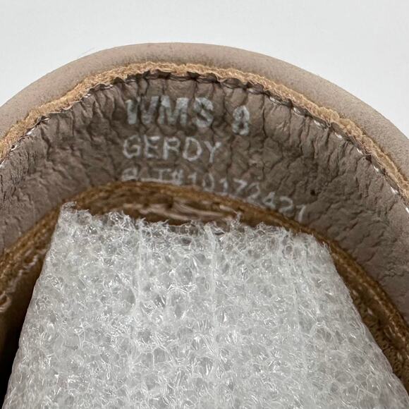 DV by Dolce Vita Gerdy Ankle Bootie Wedge Heel Vegan Leather Beige Womens Size 8 - Picture 7 of 10